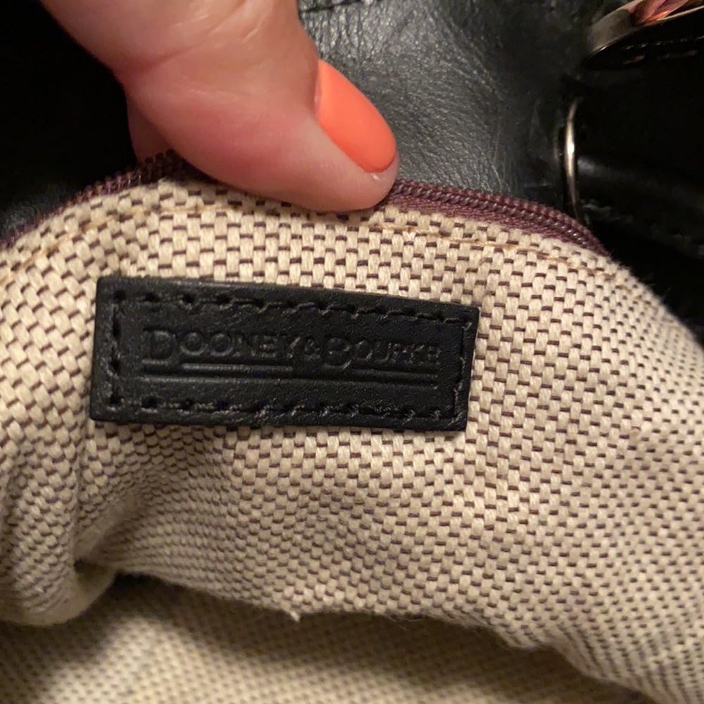 Dooney & Bourke black drawstring bag - Picture 7 of 8